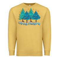 Antique Gold Merry Christmas Premium Sweatshirt - CowhideDigitalArt