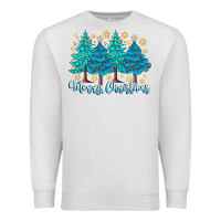 Oatmeal Heather Merry Christmas Premium Sweatshirt - CowhideDigitalArt