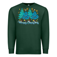 Sports Green Merry Christmas Premium Sweatshirt - CowhideDigitalArt