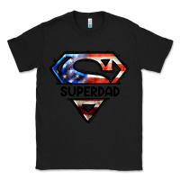 Black American Superdad Classic Tee - LillyAllenDesigns