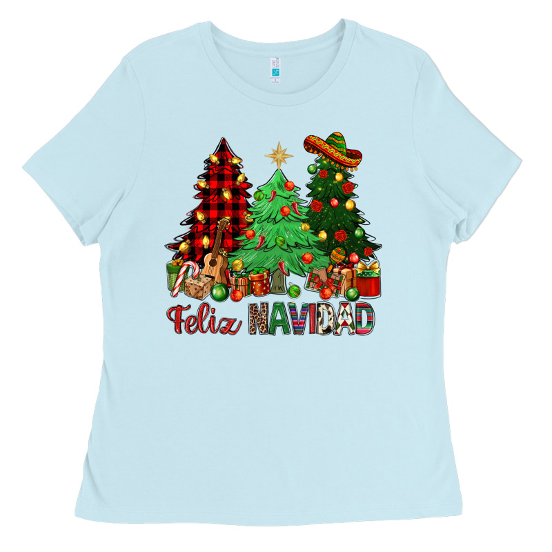 Feliz Navidad Ladies Tee by NancyCooperArtShop | Teevron