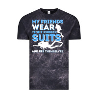 My Friends Wear Tight Rubber Suits  Scuba Diving & Diver Vintage Tee | Teevron