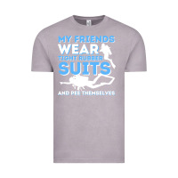 Vintage Zinc My Friends Wear Tight Rubber Suits  Scuba Diving & Diver Vintage Tee - trangStudio