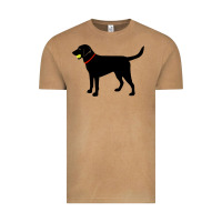 Vintage Camel Labrador Retriever Fetch, Black Lab Play Ball Vintage Tee - trangStudio