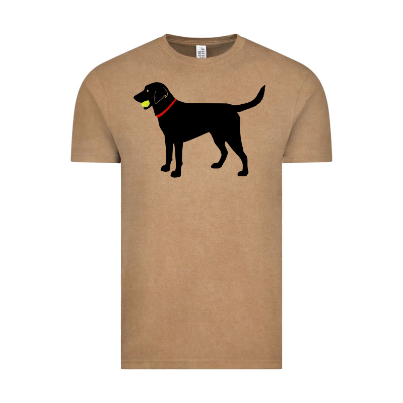 Labrador Retriever Fetch, Black Lab Play Ball Vintage Tee by trangStudio | Teevron