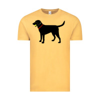 Vintage Mustard Labrador Retriever Fetch, Black Lab Play Ball Vintage Tee - trangStudio