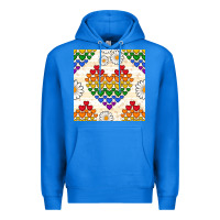 True Royal Pride lgbtq hearts and daisy seamless pattern Premium Hoodie - BundleAndBundleShop