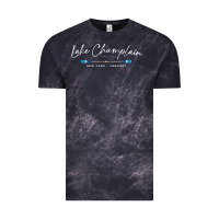 Cloud Black Lake Champlain Oars Graphic Vintage Tee - trangStudio