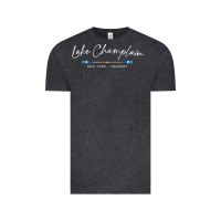 Vintage Black Lake Champlain Oars Graphic Vintage Tee - trangStudio