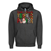 Charcoal Heather Santa's Favorite Tennis Player For Christmas Zipper Hoodie - FaDigitalArtStudio