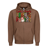 Chestnut Santa's Favorite Tennis Player For Christmas Zipper Hoodie - FaDigitalArtStudio