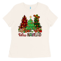 Bone Feliz Navidad Ladies Tee - NancyCooperArtShop