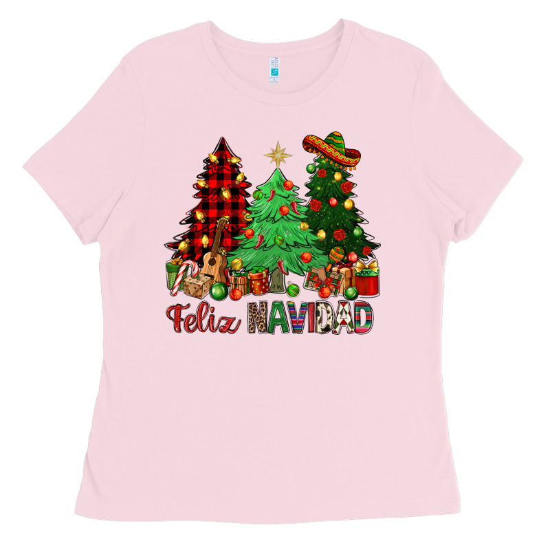 Feliz Navidad Ladies Tee by NancyCooperArtShop | Teevron