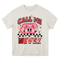 Cream call me never Heavy Core Tee - MaliasSmallBusiness