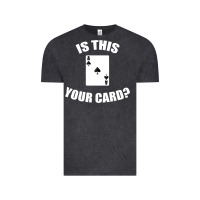 Vintage Black Cool Magician Is This Your Card Illusionist Vintage Tee - trangStudio