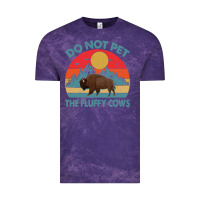 Cloud Purple Do Not Pet The Fluffy Cows Vintage Vintage Tee - trangStudio