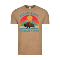 Vintage Coffee Do Not Pet The Fluffy Cows Vintage Vintage Tee - trangStudio