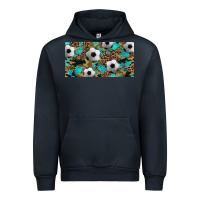 Navy western leopard camouflage turquoise soccer licence plate template Urban Hoodie - Artiststas
