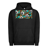 Pigment Black western leopard camouflage turquoise soccer licence plate template Urban Hoodie - Artiststas