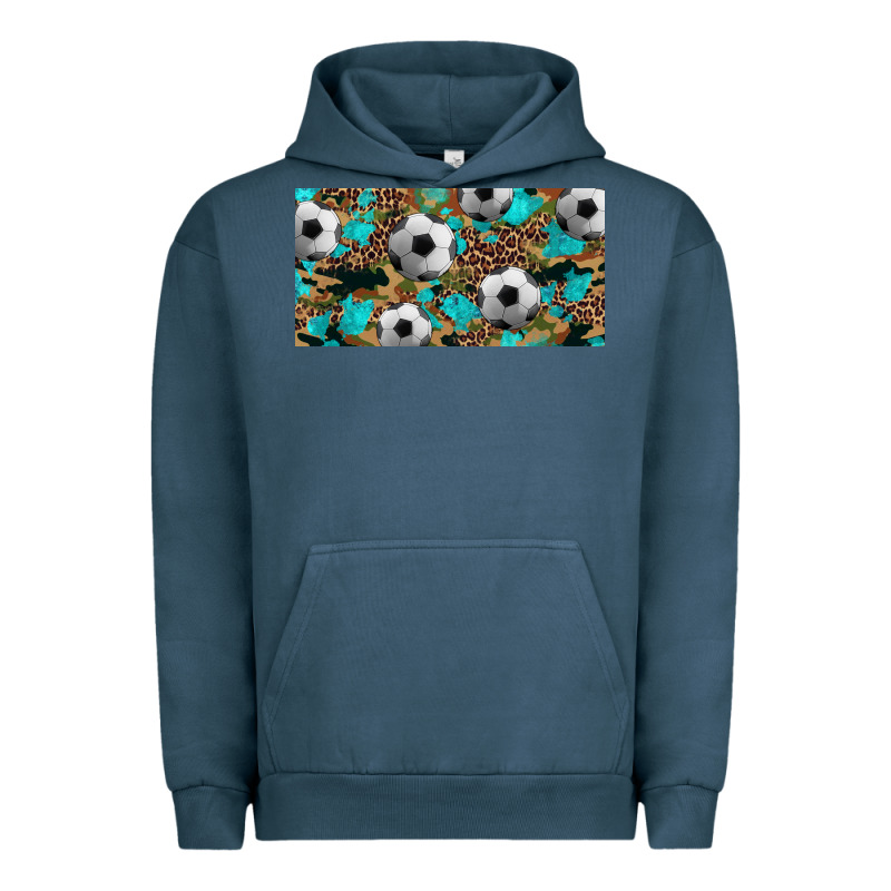 Western Leopard Camouflage Turquoise Soccer Licence Plate Template Urban Hoodie by Artiststas | Teevron