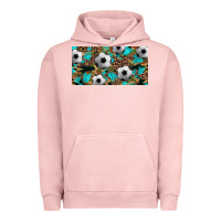 Pigment Salmon western leopard camouflage turquoise soccer licence plate template Urban Hoodie - Artiststas