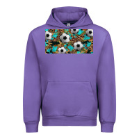 Tulip western leopard camouflage turquoise soccer licence plate template Urban Hoodie - Artiststas