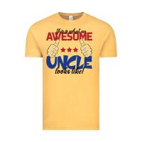Vintage Mustard Awesome uncle Vintage Tee - Bettercallsaul