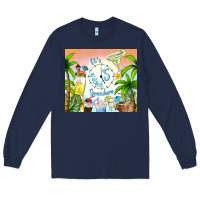 Navy it's five o'clock somewhere Long Sleeve Tee - TumblerDesignByShophia