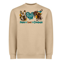 Mushroom peace love cowboys Heavyweight Sweatshirt - OliviaCreatesArt