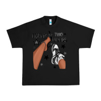 Black I Have Two Moods Black Sneakers Afro Girl Urban Heavy Tee - texasbilliewilder