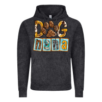 Vintage Black Dog Nana with Paw Vintage Hoodie - texasbilliewilder