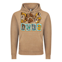 Vintage Coffee Dog Nana with Paw Vintage Hoodie - texasbilliewilder