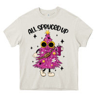 Cream all spruced up Heavy Core Tee - MaliasSmallBusiness