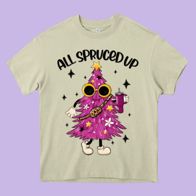 All Spruced Up Heavy Core Tee Designed By Maliassmallbusiness