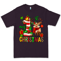 Plum my first christmas reindeer Premium Tee - MaliasSmallBusiness
