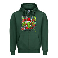 Sports Green it's fine we're fine everythıng is fine! nursecre Zipper Hoodie - FaDigitalArtStudio