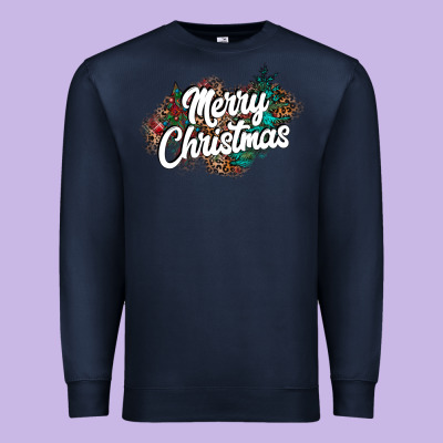 Merry Christmas Premium Sweatshirt Designed By Cowhidedigitalart