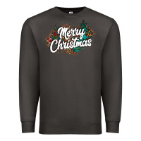 Smoke Merry Christmas Premium Sweatshirt - CowhideDigitalArt