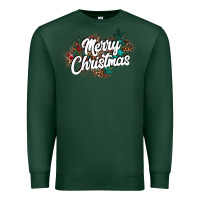 Sports Green Merry Christmas Premium Sweatshirt - CowhideDigitalArt