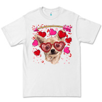 White valentine's day  chihuahua Premium Tee - RanaPortraitStore