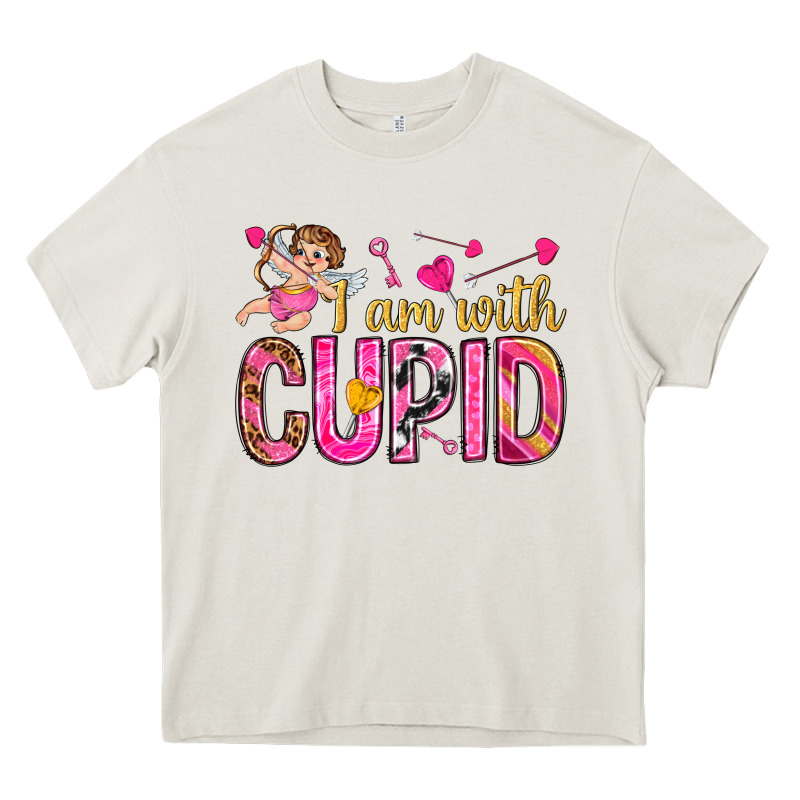 I Am With Cupid Heavy Core Tee by NancyCooperArtShop | Teevron