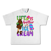 Lunar Rock Life is better with ice cream Urban Heavy Tee - NancyCooperArtShop