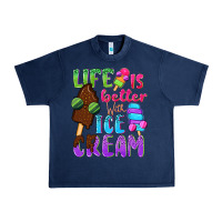 Life Is Better With Ice Cream Urban Heavy Tee | Teevron