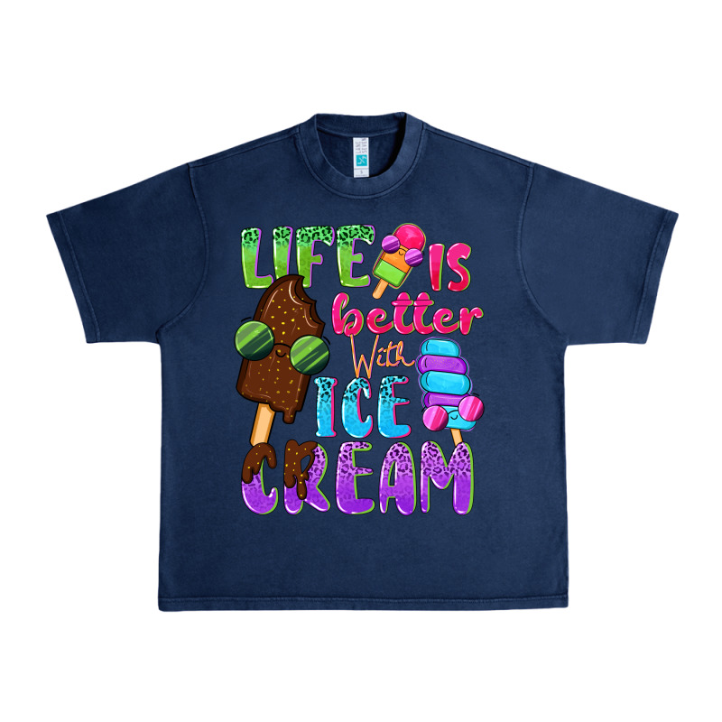 Life Is Better With Ice Cream Urban Heavy Tee by NancyCooperArtShop | Teevron
