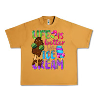 Peanut Butter Life is better with ice cream Urban Heavy Tee - NancyCooperArtShop