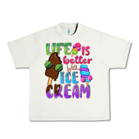 Pistachio Life is better with ice cream Urban Heavy Tee - NancyCooperArtShop