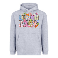 Heather Grey lunch lady easter Heavyweight Hoodie - CowhideDigitalArt
