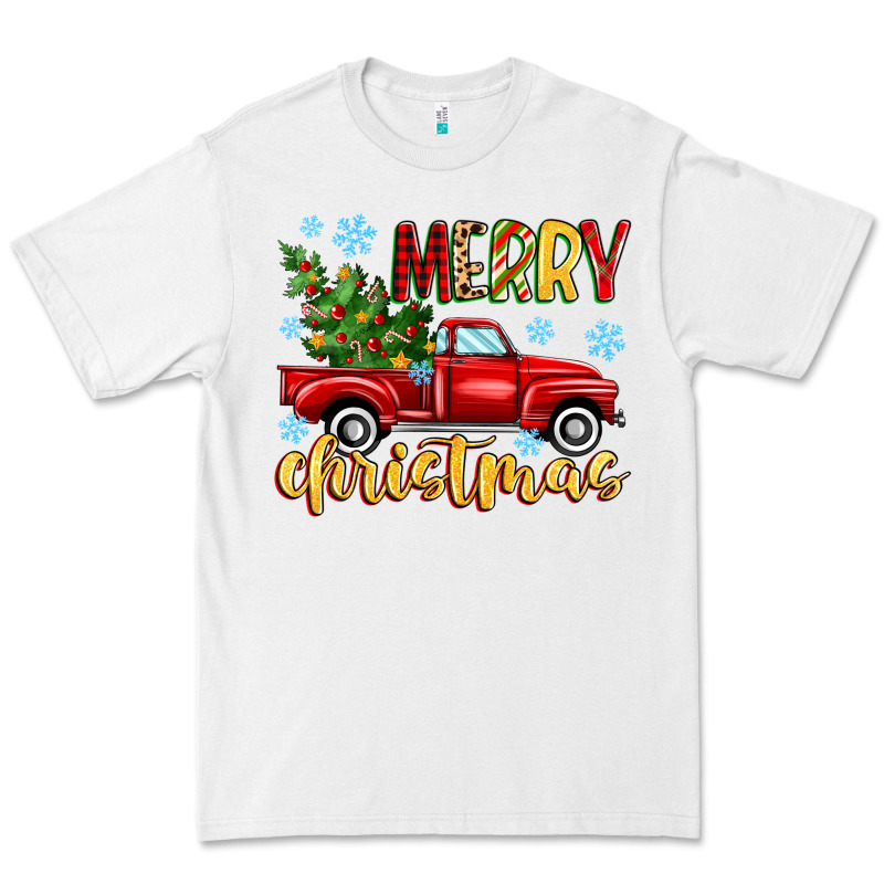 Merry Christmas Truck Premium Tee by MaliasSmallBusiness | Teevron