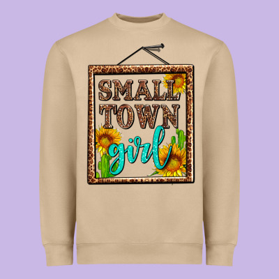 Small Town Girl Olivia Heavyweight Sweatshirt Designed By Oliviacreatesart