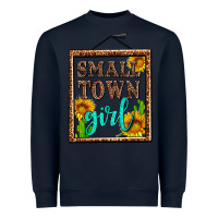Navy small town girl olivia Heavyweight Sweatshirt - OliviaCreatesArt